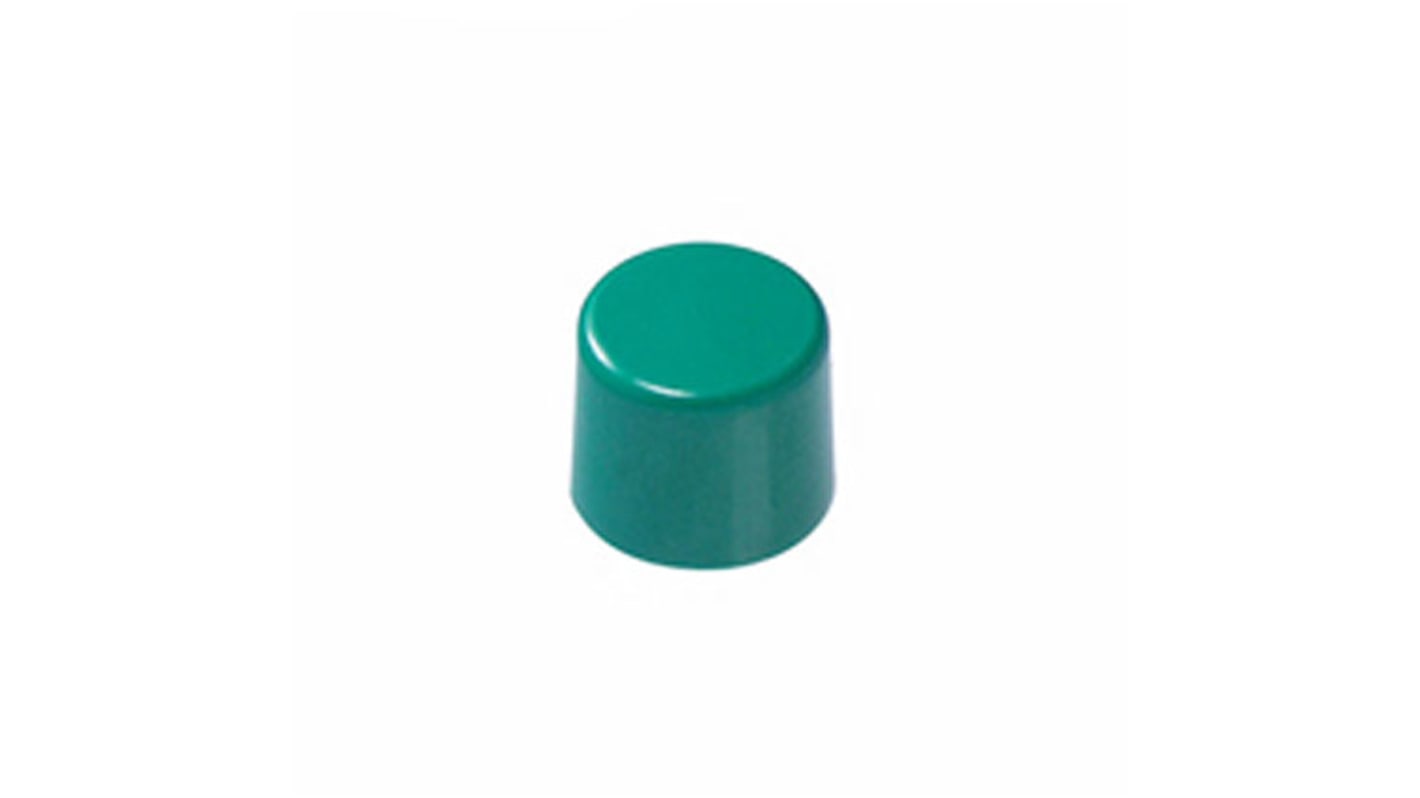NKK Switches Green Push Button Cap for Use with DB Series, EB Series, M2B Series, MB20 Series, MB25 Series, 10 (Dia.) x