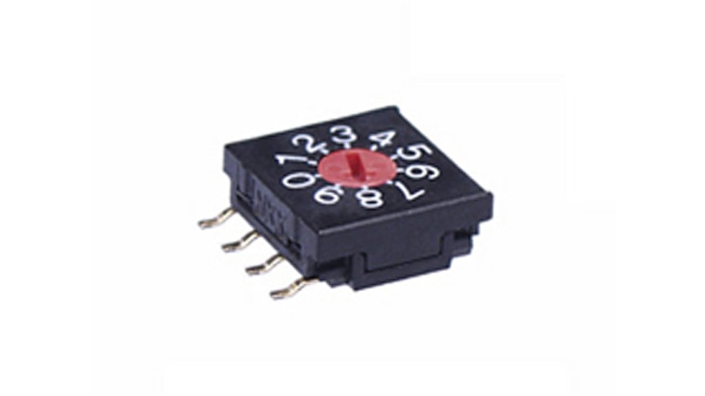 NKK Switches ロータリスイッチ,10極, 表面実装 FR02FR10P-S