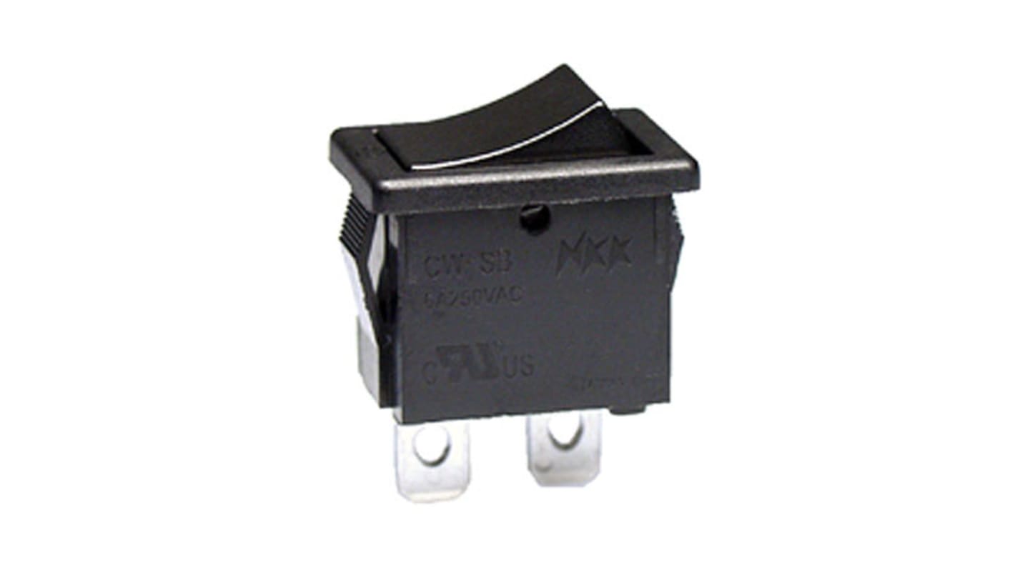 NKK Switches SPST, On-None-Off Rocker Switch Panel, Snap-In Mount