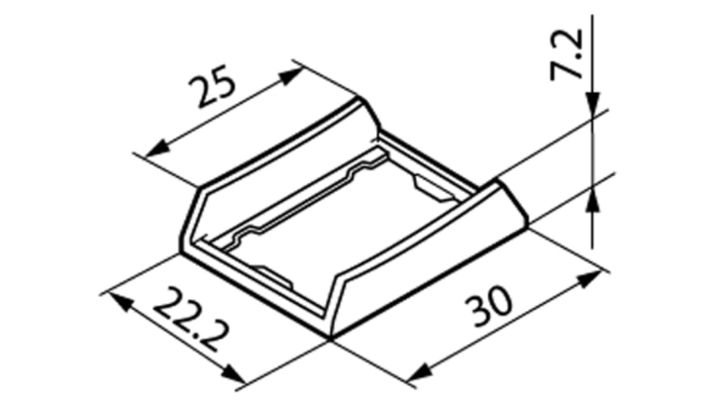 NKK Switches, Rocker Switch Bezel, For Use With JWM Series TV-5 Internationally Approved Rockers