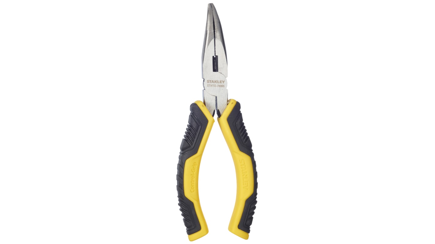 Stanley Long Nose Pliers, 150 mm Overall, Straight Tip