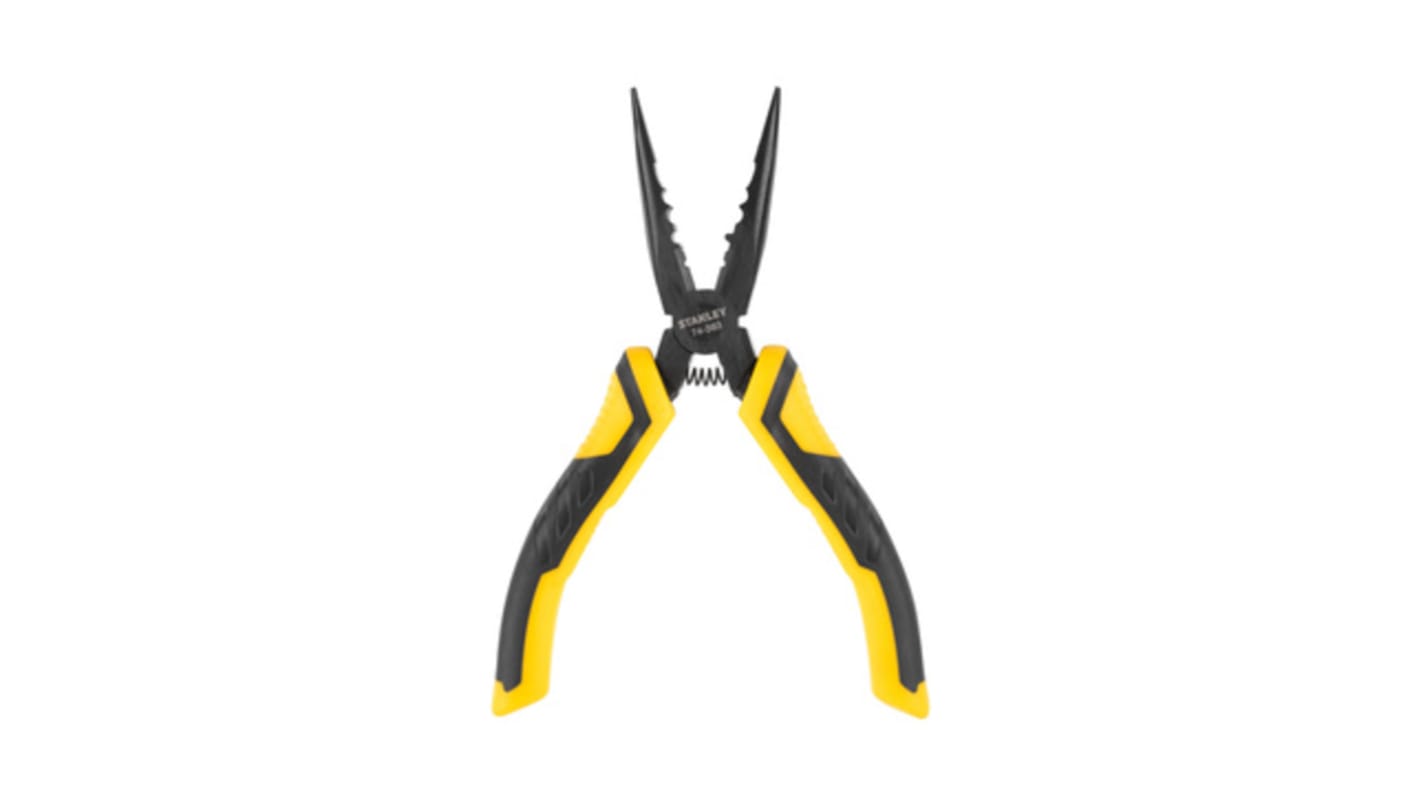 Stanley Long Nose Pliers, 150 mm Overall, Straight Tip