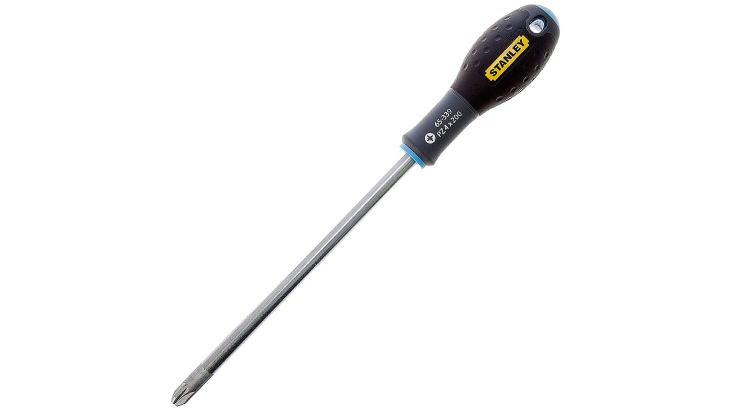 Stanley Pozidriv Screwdriver, PZ4 Tip, 200 mm Blade