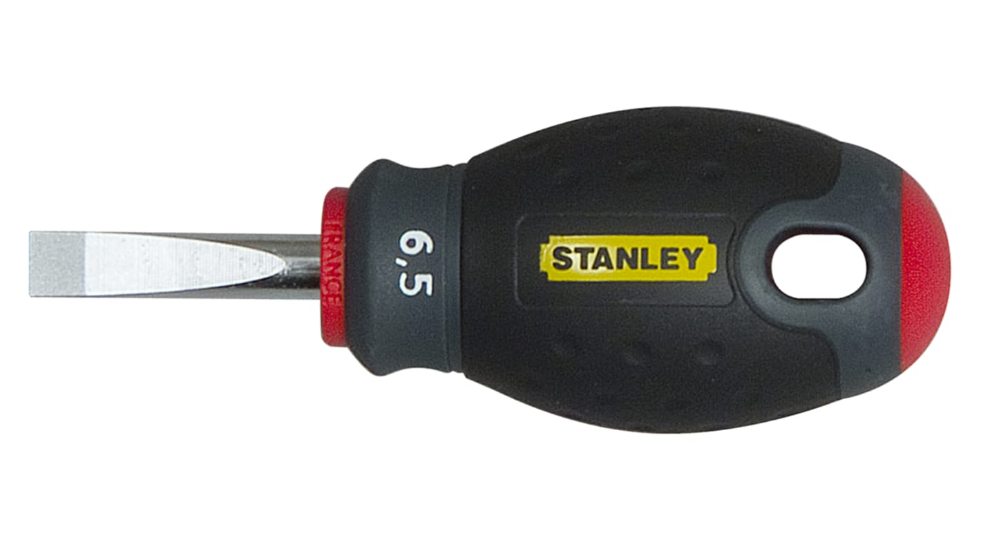 Stanley 6,5 mm Schlitz Stummel-Schraubendreher, Stahl / Klinge 30 mm