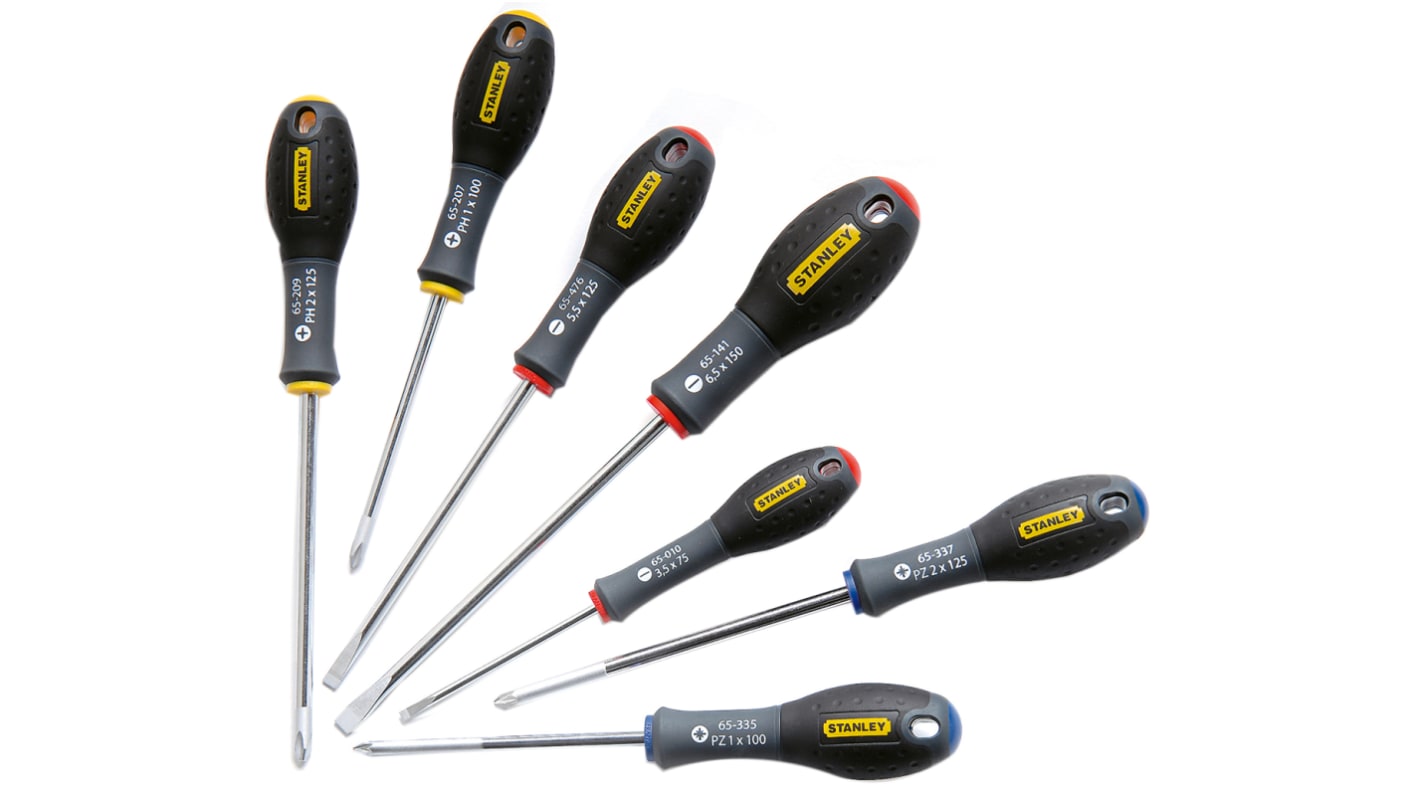Stanley 0-65-438 Phillips; Slotted Screwdriver Set, 7-Piece