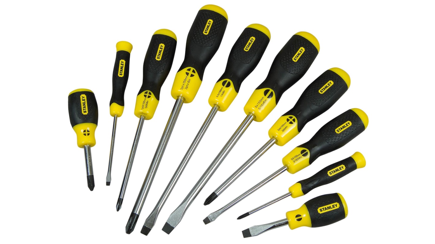 Stanley 5-64-977 Phillips, Slotted Screwdriver Set, 10-Piece