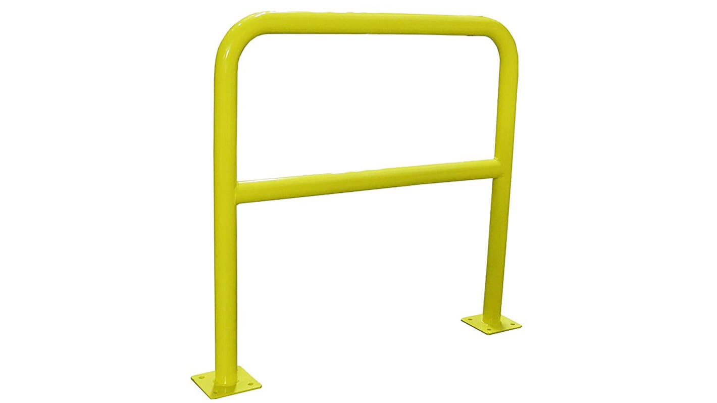 RS PRO Yellow Steel Protection Barrier