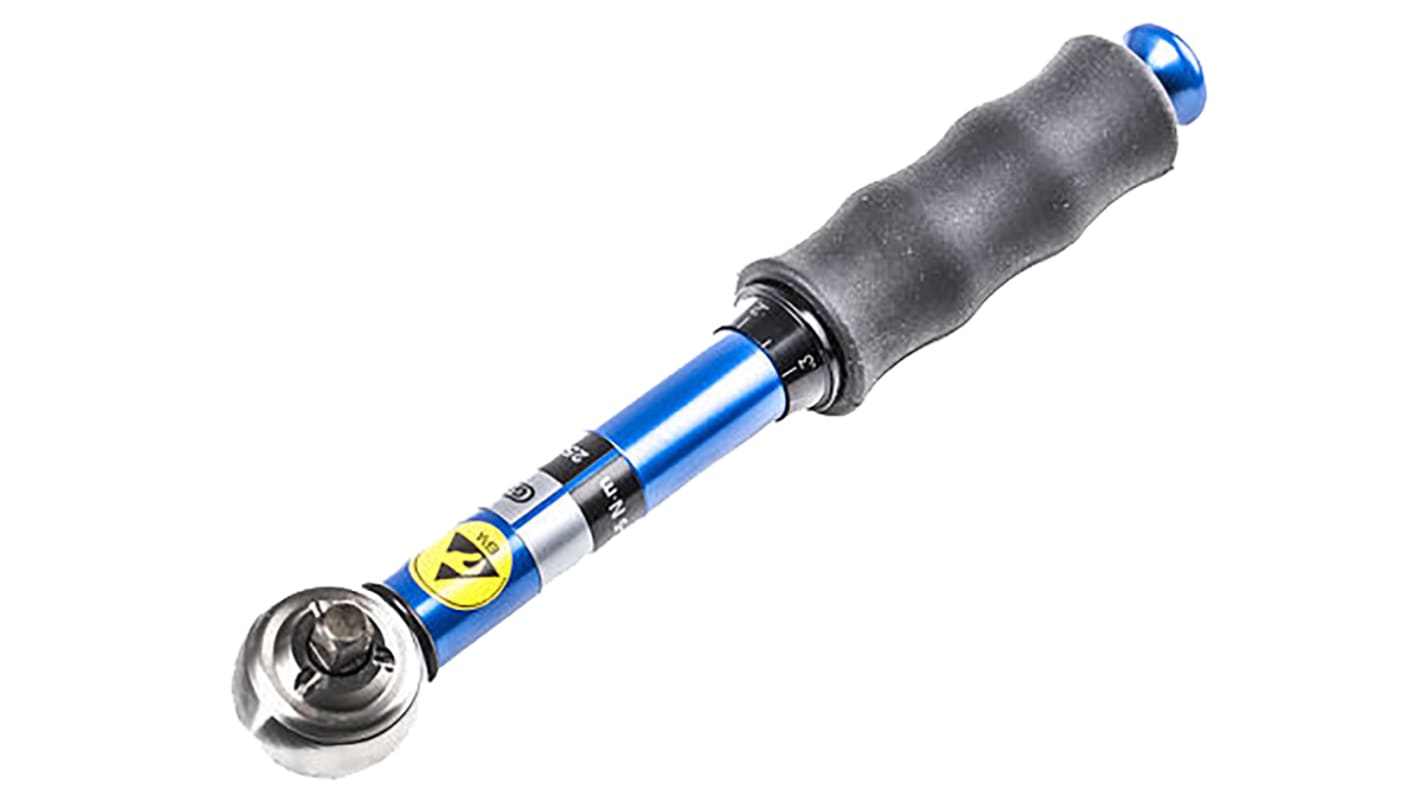 MHH Engineering Slipping Torque Wrench, 1 → 5Nm, 1/4 in Drive, Square Drive - RS Calibrated