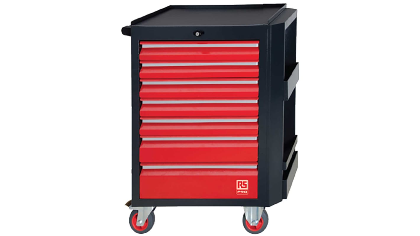 RS PRO 7 Drawer Wheeled Tool Chest