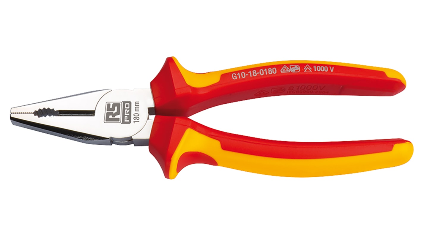 RS PRO コンビネーションプライヤ 180 mm コンビネーション