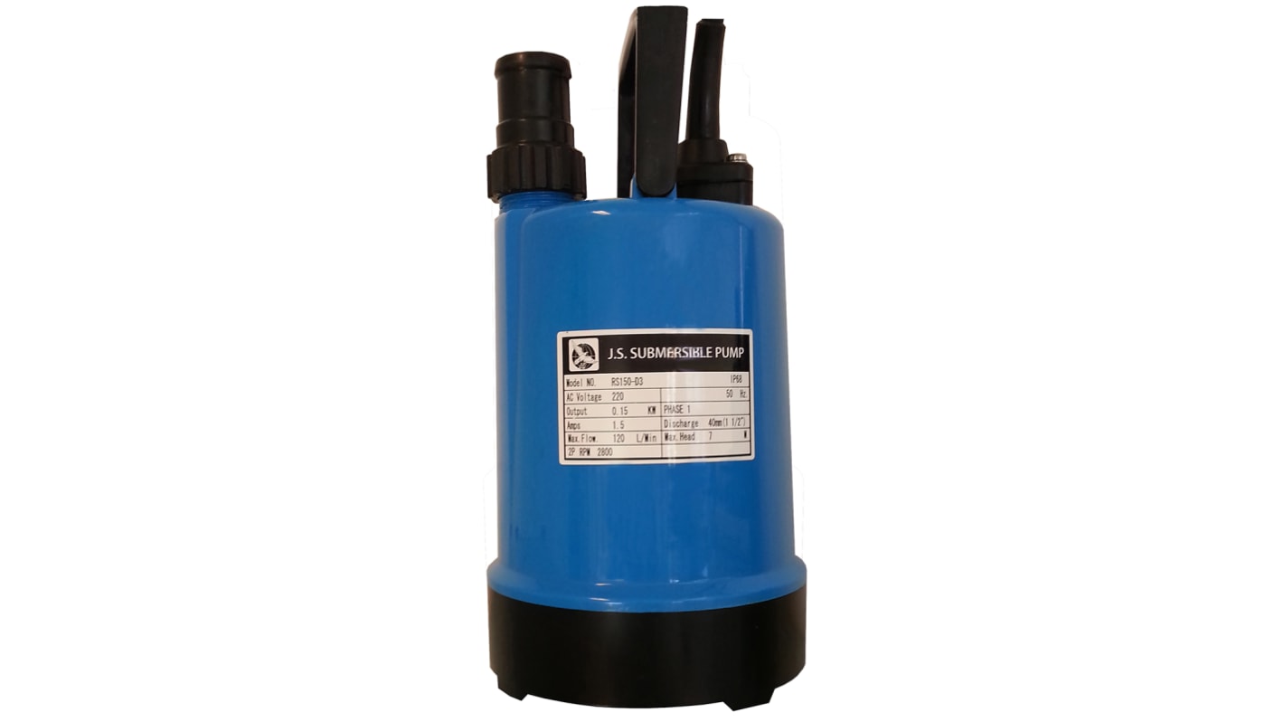 W Robinson And Sons 230 V Submersible Submersible Water Pump, 120L/min