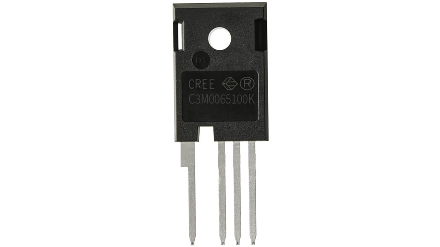 SiC N-Channel MOSFET, 35 A, 1000 V, 4-Pin TO-247-4 Wolfspeed C3M0065100K