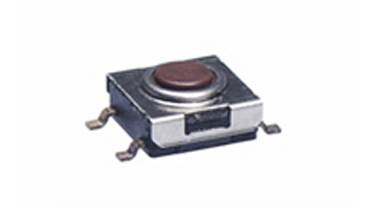 NKK Switches Flat Button Tactile Switch, SPST 50 mA 0.65mm Surface Mount