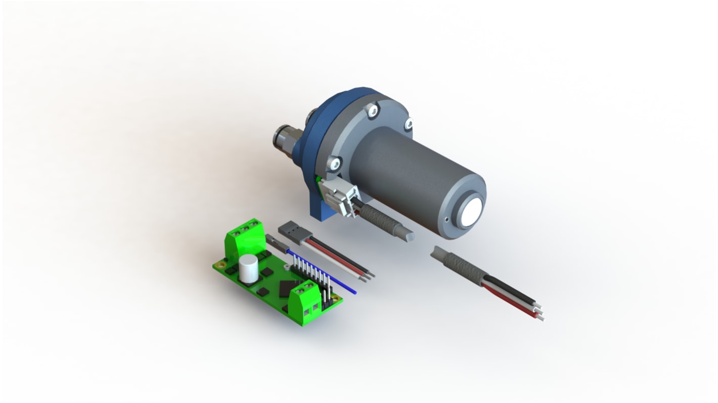 RS PRO 6 → 28V 6bar Direct drive, Seal-less Coupling Micro External Gear Pump Water Pump, 2500ml/min