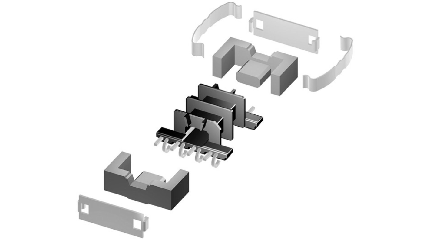 EPCOS Ferritkern, 15 x 4.85 x 7.5mm N87 DC/DC-Wandler, flache Transformatoren, Netztransformatoren, 780nH EFD 15/8/5