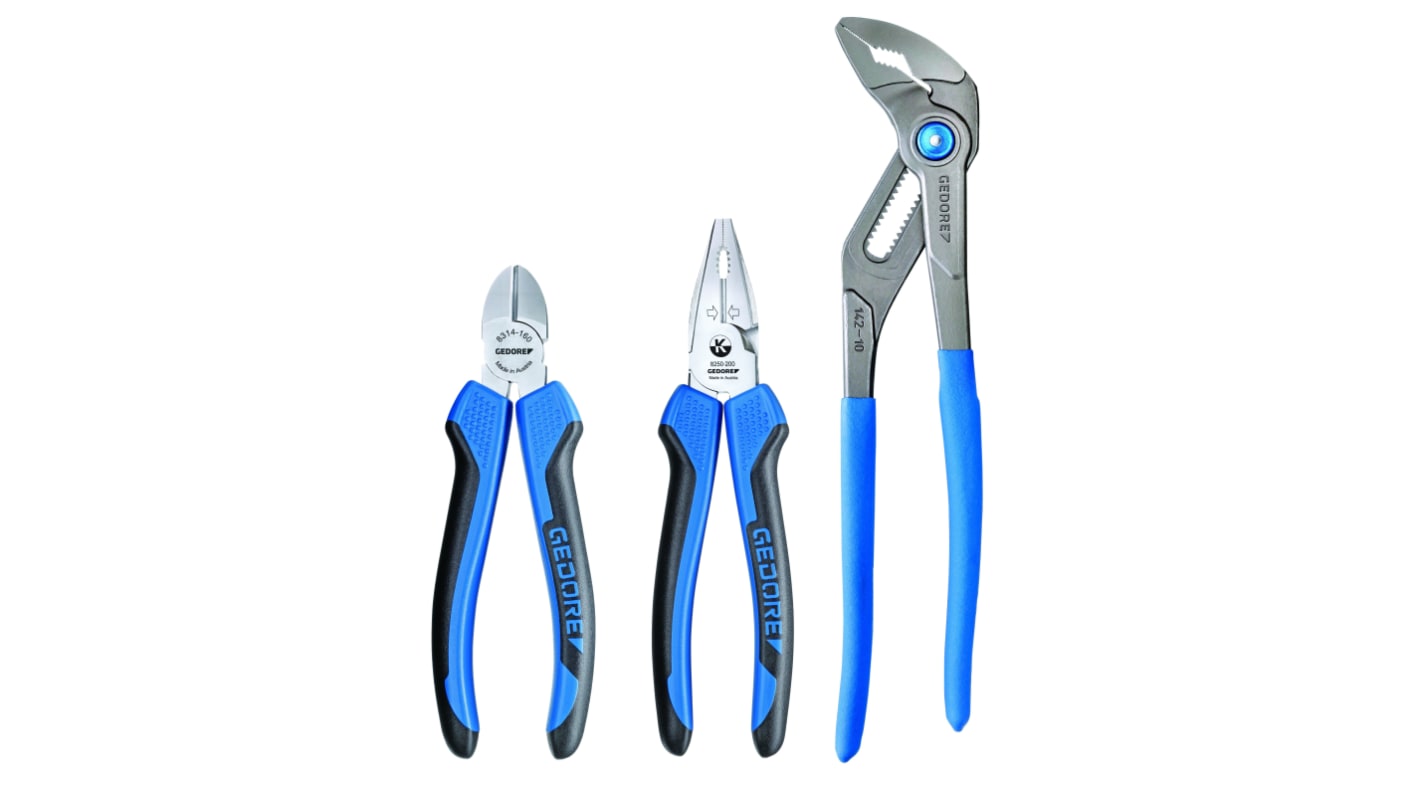 Gedore 8393 3-Piece Plier Set, 510 mm Overall