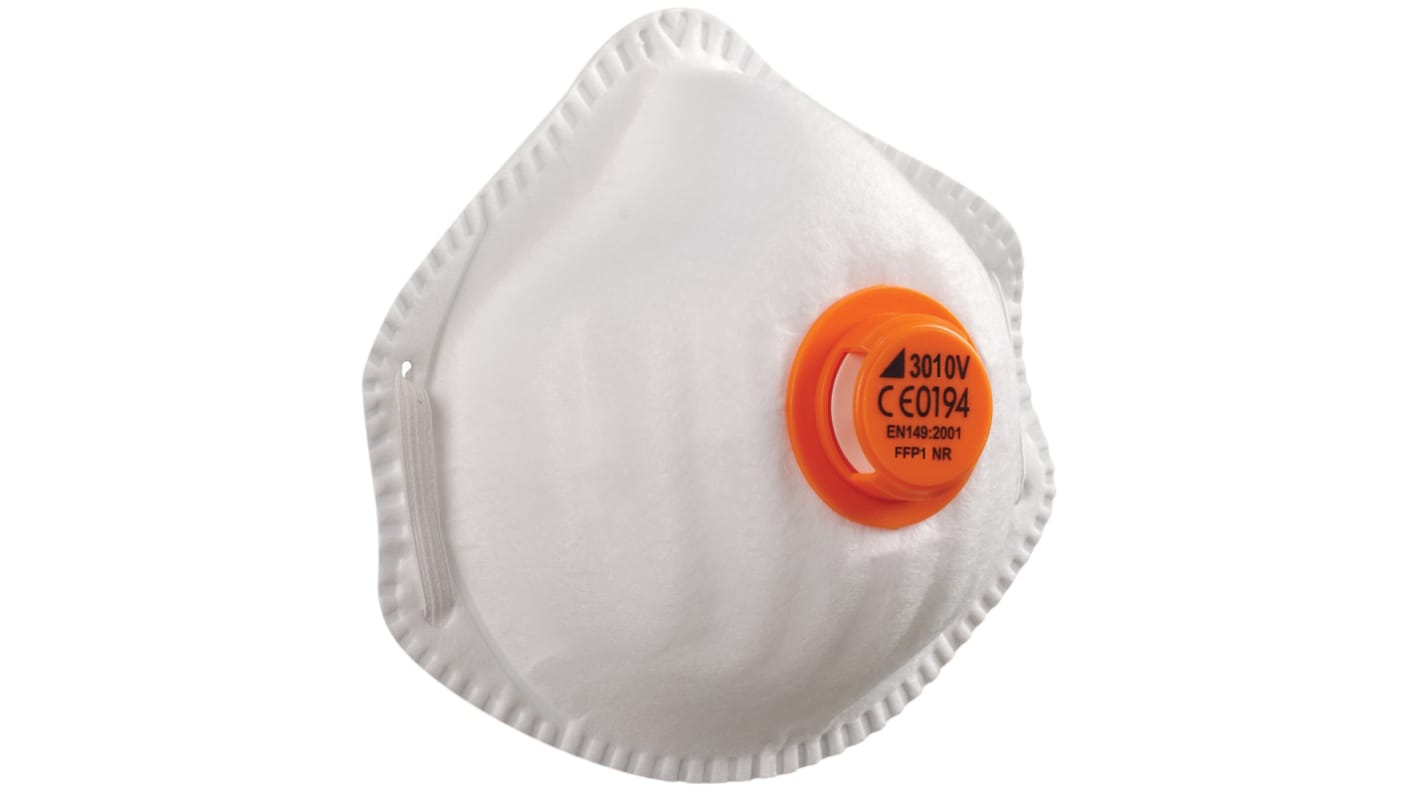 Alpha Solway Disposable Respirator, FFP1, Valved, Moulded 10 per Package