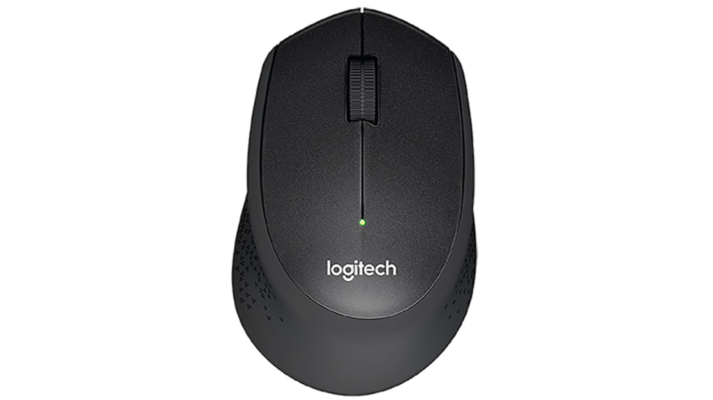 Logitech Egér 3 gombos, Vezeték nélküli, Fekete, Optikai, USB, M330