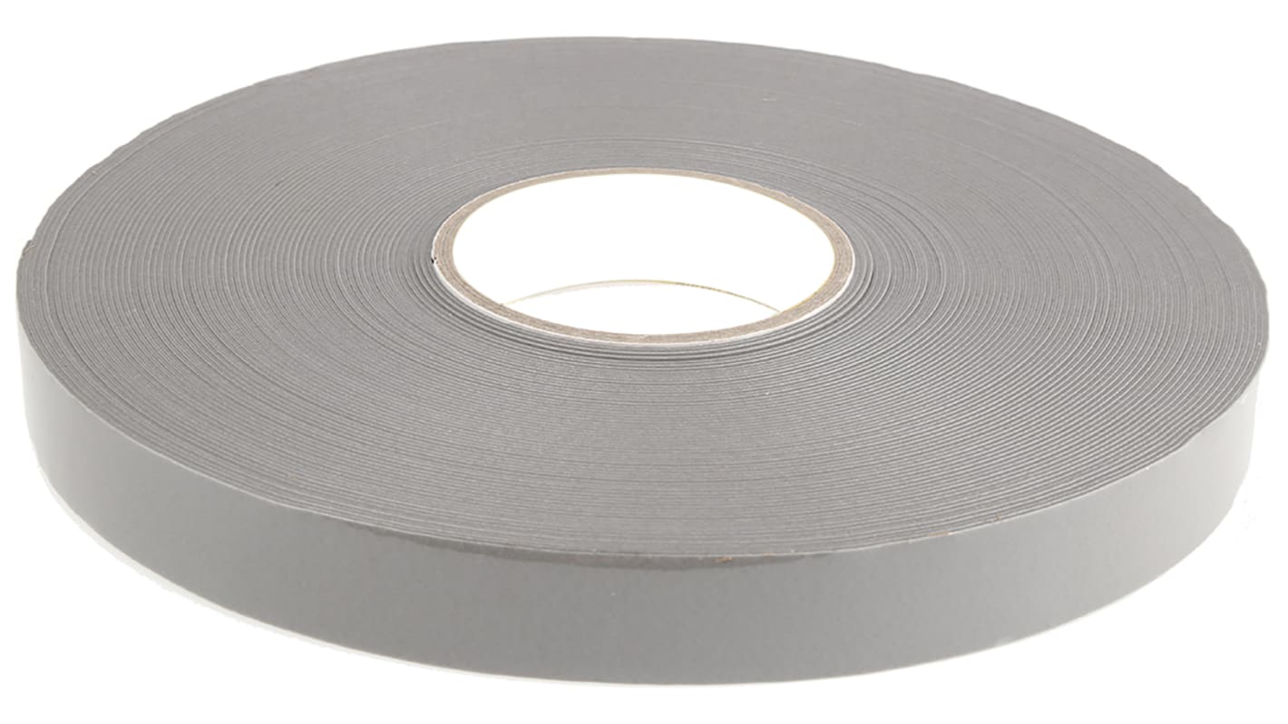 RS PRO Grey Foam Tape, 25.0mm x 33.0m, 1.10mm Thick