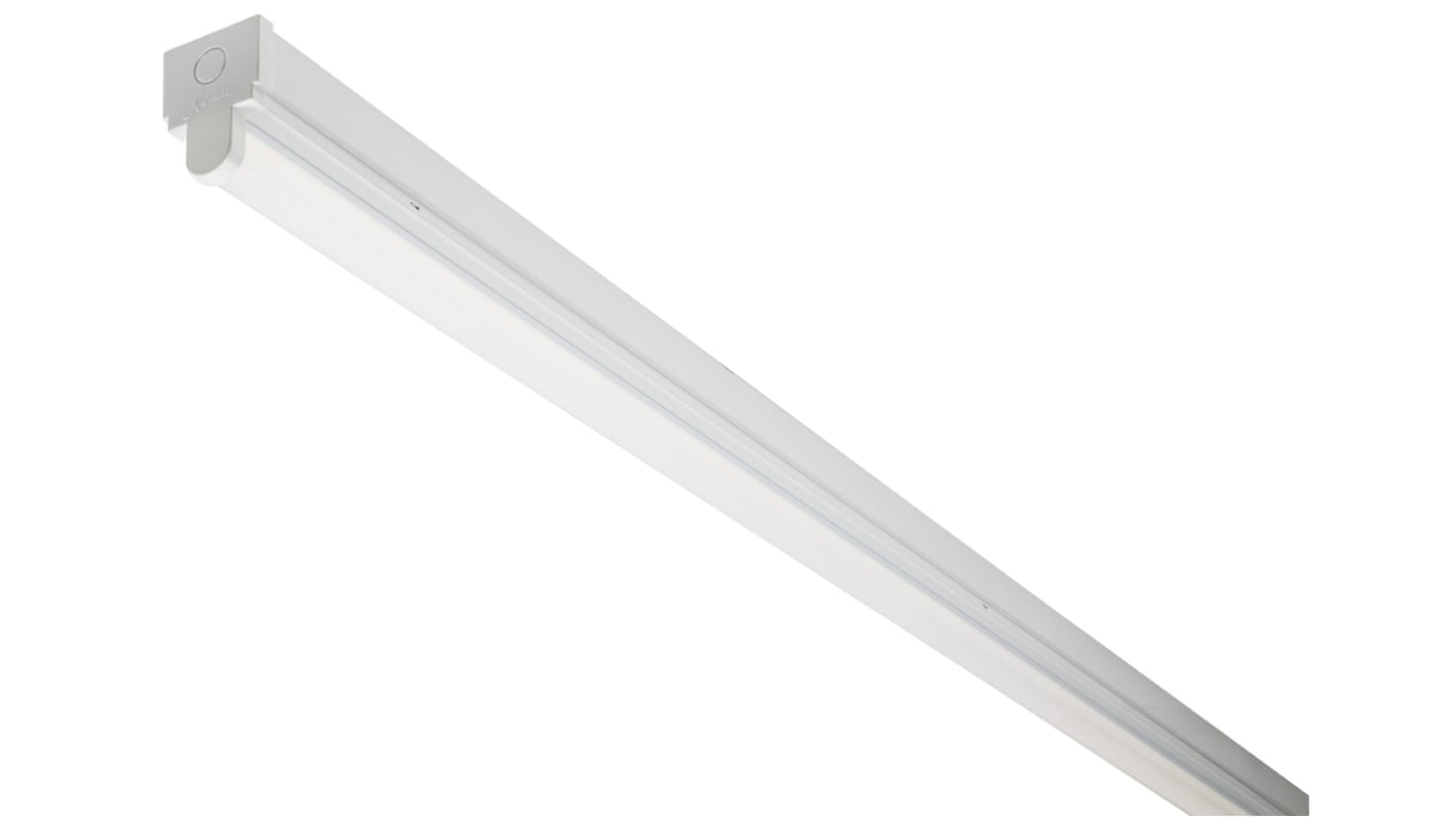 Luminaria lineal RS PRO, , 230 V ac, 10 W, 1 tubo, LED, 615 mm x 60 mm, IP20