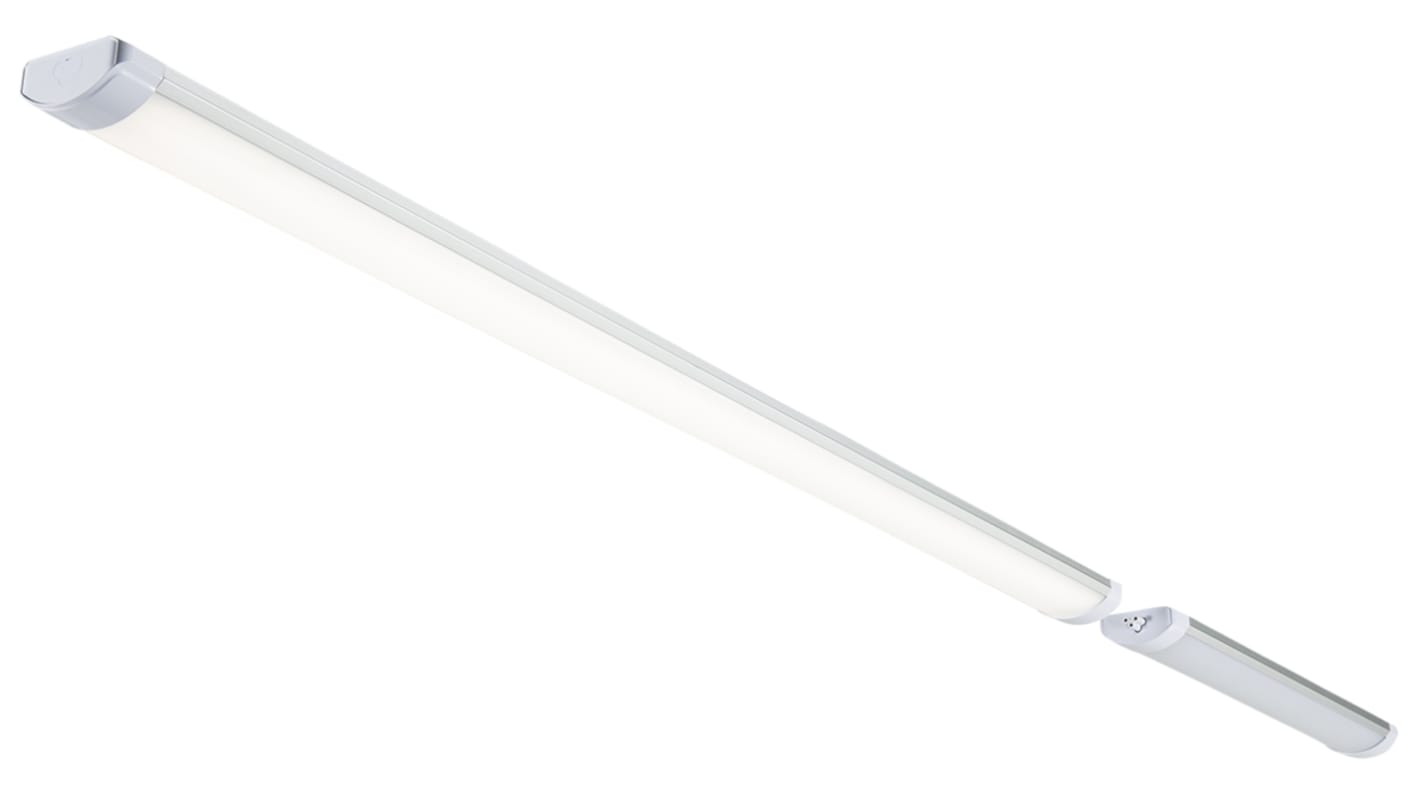 RS PRO 45 W LED Ceiling Light, 230 V ac Single Batten, 1.48 m Long