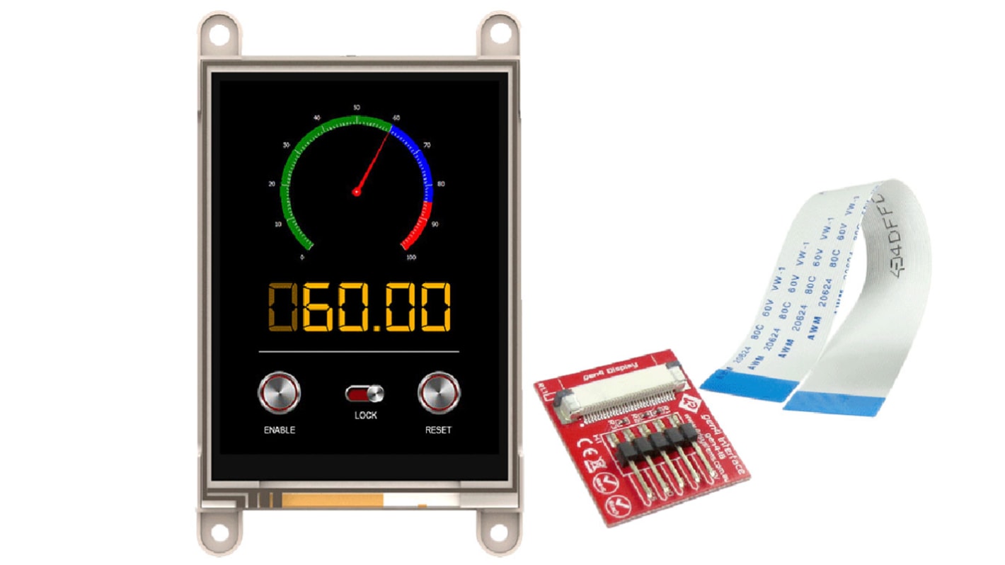 4D Systems gen4-uLCD-32DT TFT LCD Colour Display / Touch Screen, 3.2in, 240 x 320pixels