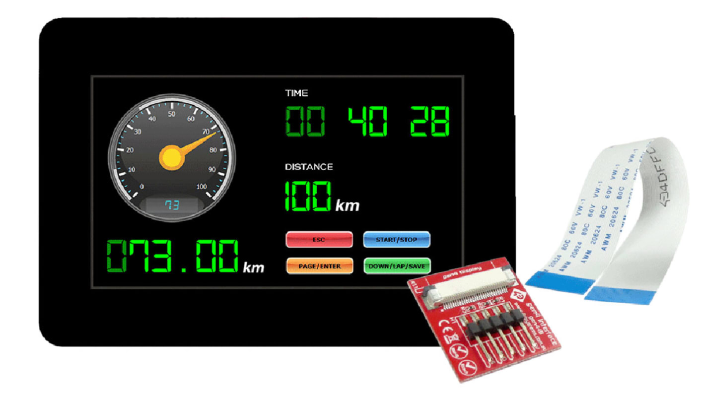 4D Systems gen4-uLCD-43DCT-CLB TFT LCD Colour Display / Touch Screen, 4.3in, 480 x 272pixels