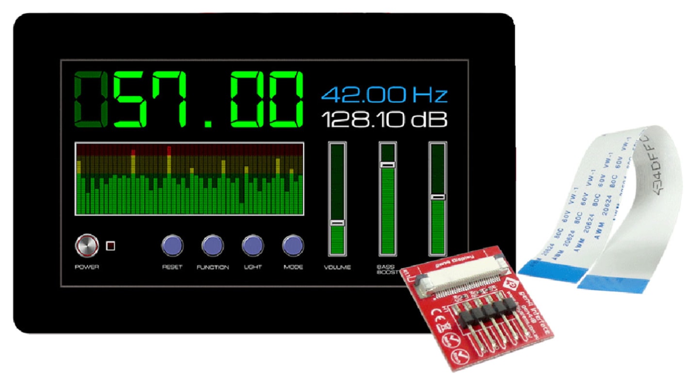 4D Systems gen4-uLCD-70DCT-CLB TFT LCD Colour Display / Touch Screen, 7in, 800 x 480pixels