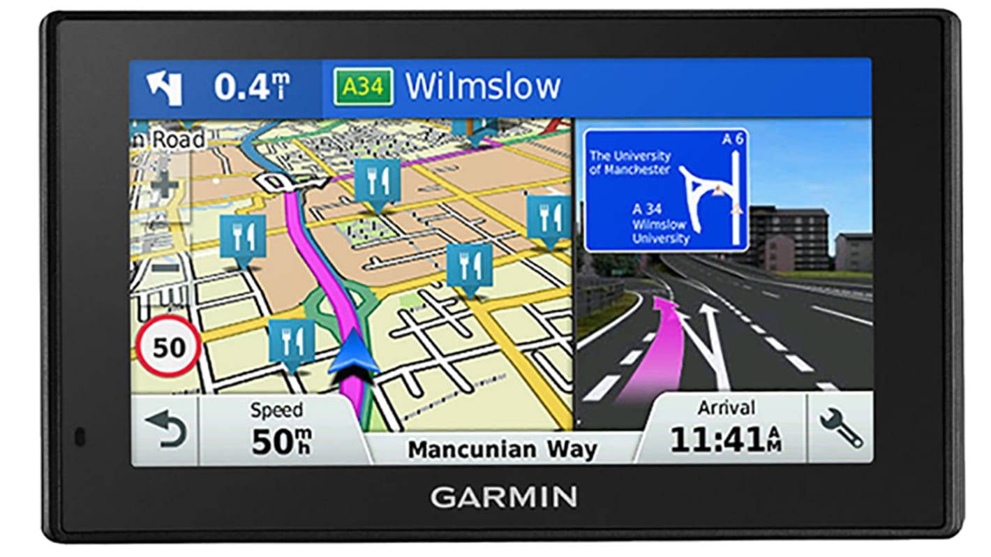 Garmin DriveSmart 50LM Műholdas navigációs készülék, ø127mm, 480 x 272pixelek