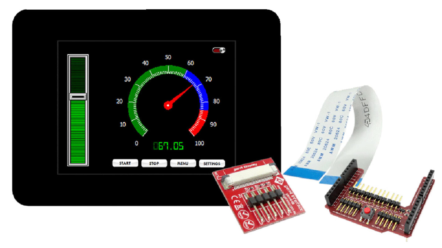 Pantalla táctil capacitiva 4D Systems, serie gen4 de 3.2pulgada, compatible con Arduino