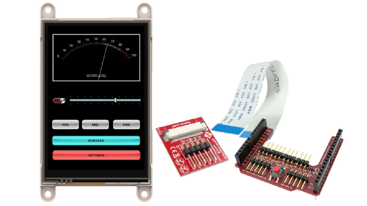 Display da 3.5poll. 4D Systems, gen4, Touchscreen resistivo