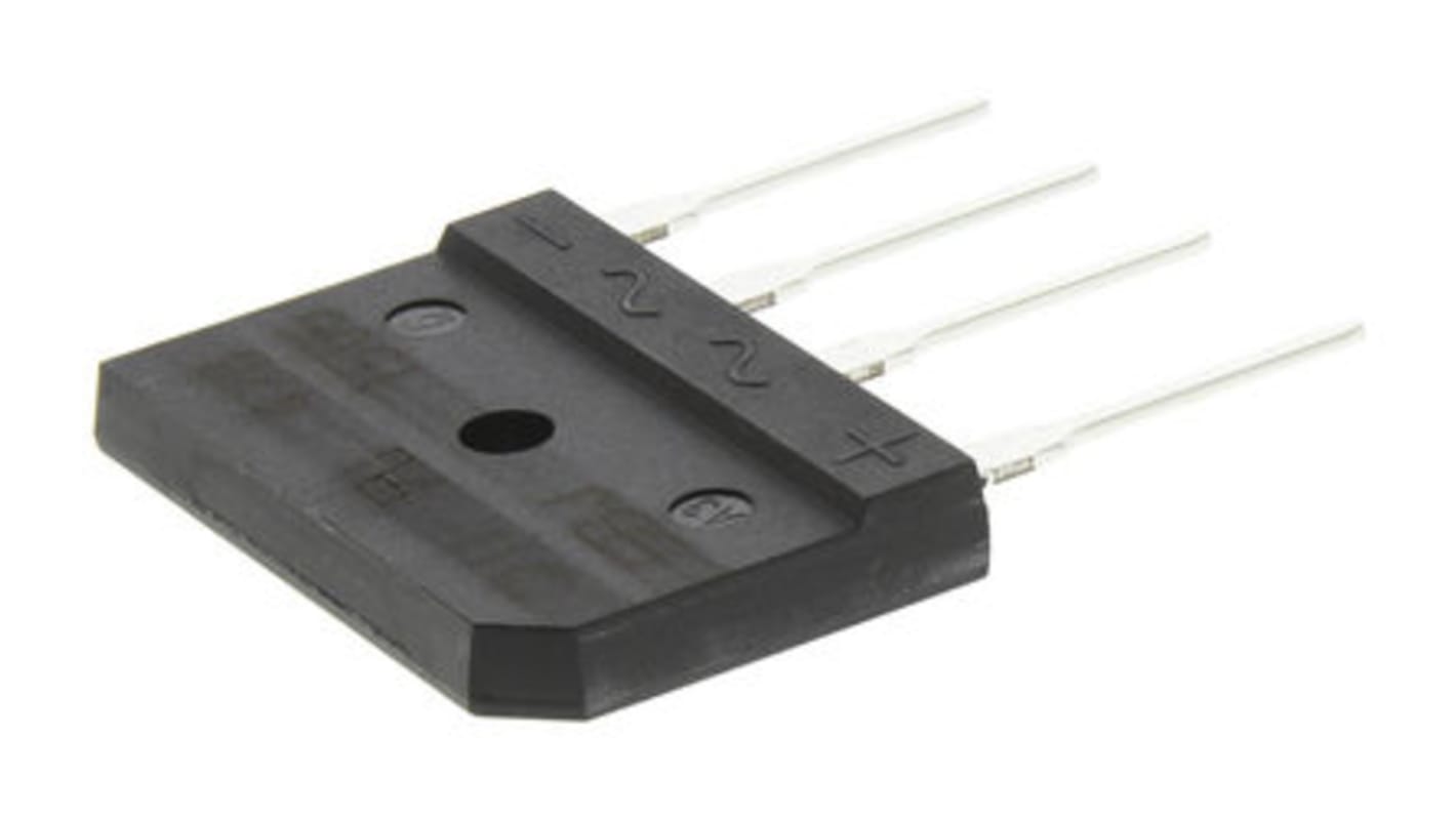 IXYS 单相整流桥, 硅结型, 25A, 1700V, 4针, GBFP, 通孔安装, -40 °C→+175 °C