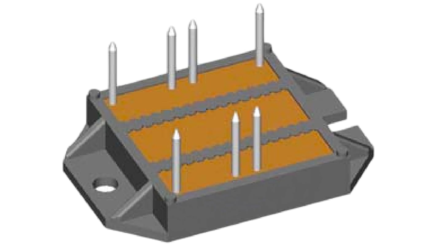 IXYS Bridge Rectifier, 125A, 1700V, 3-phase, 7-Pin