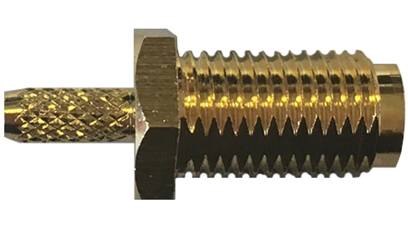 RF Solutions CON Series, Jack Panel Mount SMA Connector, 50Ω, Crimp Termination, Straight Body