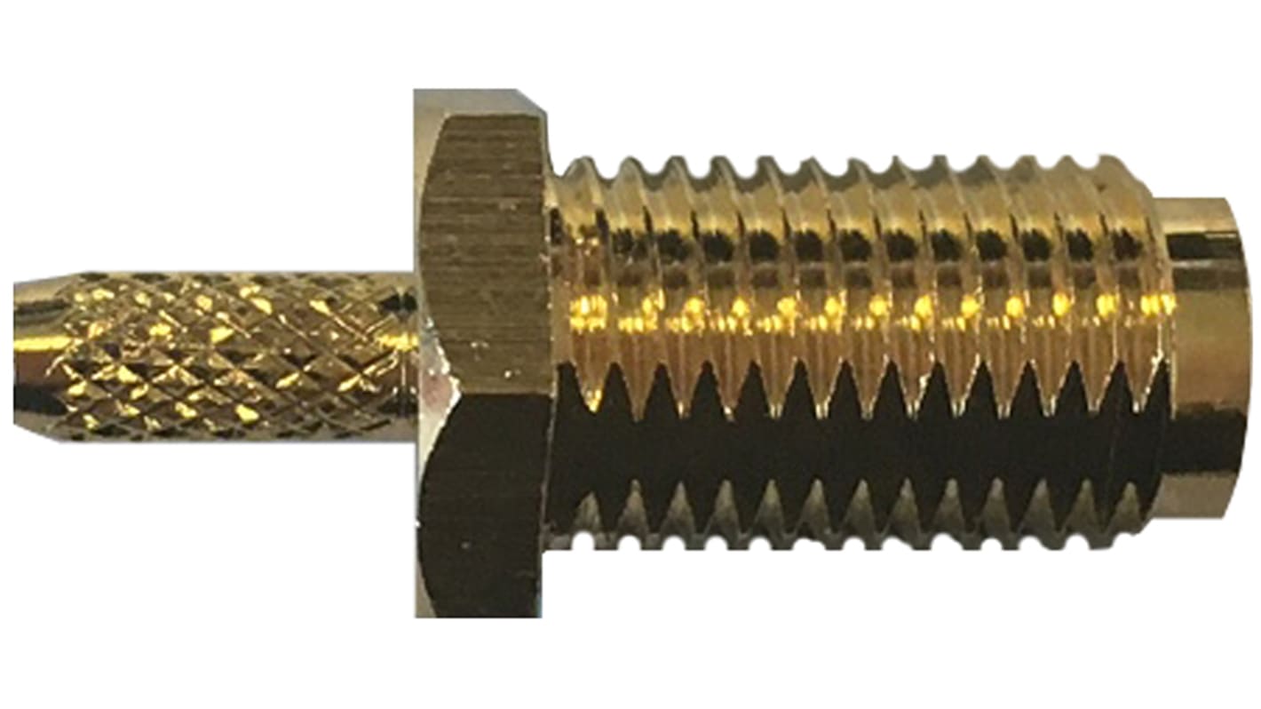 RF Solutions CON Series, jack Panel Mount SMA Connector, 50Ω, Crimp Termination, Straight Body