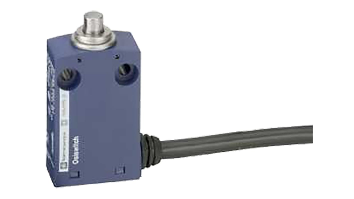 Telemecanique Sensors OsiSense XC Series Spring Plunger Limit Switch, NO/NC, IP65, DP, Plastic Housing, 240V ac Max, 6A