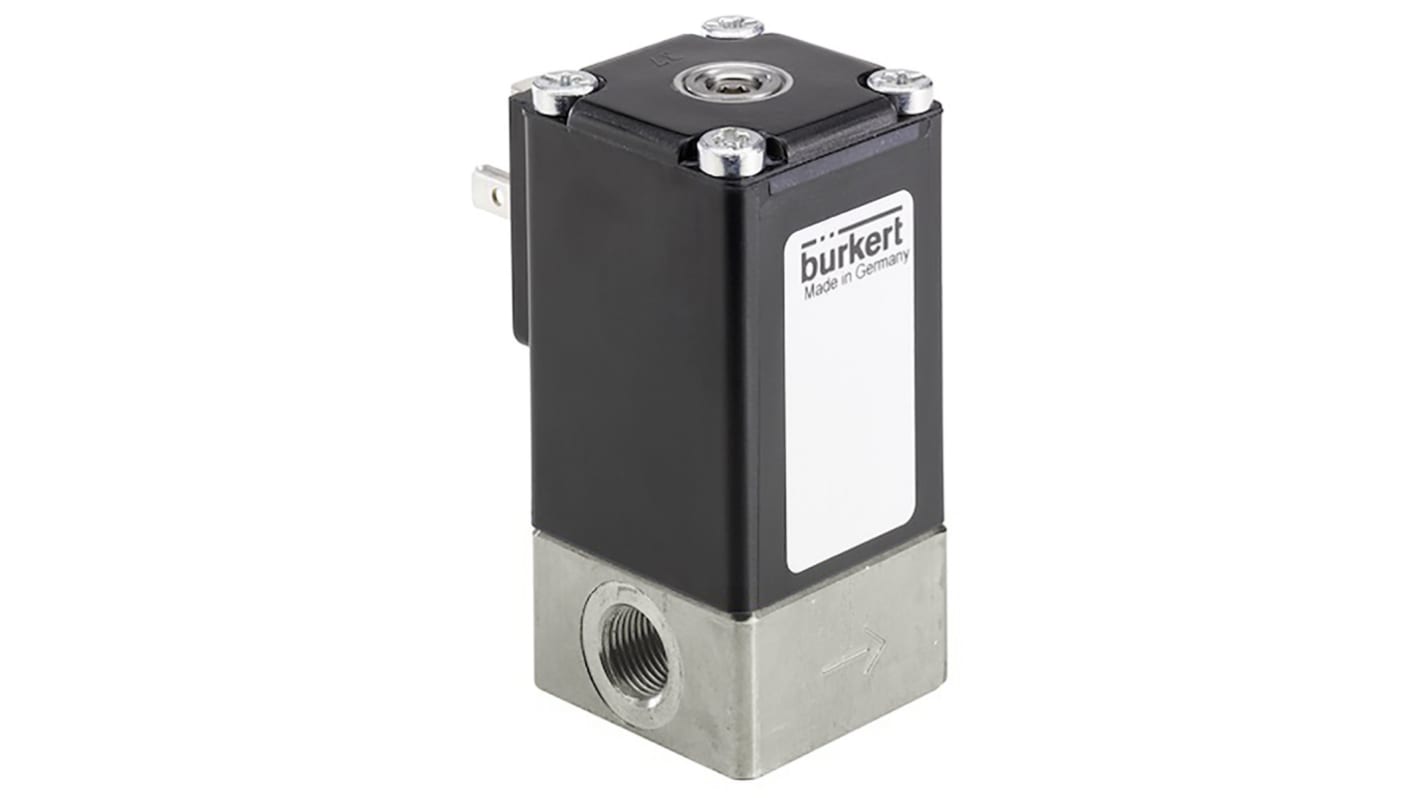 Burkert Proportional Solenoid Valve 239076, 2 port(s) , NC, 24 V dc, 1/8in