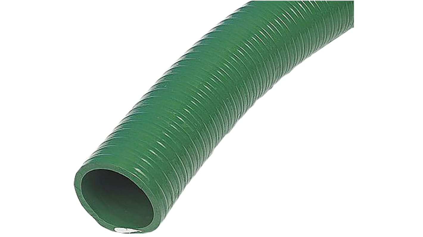 Contitech PVC农业软管, 绿色, 38mm内径, 45.4mm外径, 10m长, 最高+55°C, Arizona系列
