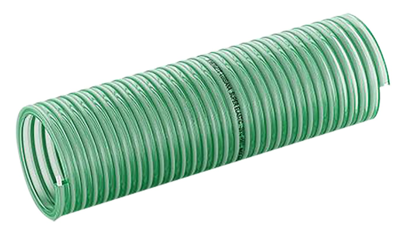 Contitech PVC工业软管, 绿色, 45mm内径, 52.8mm外径, 10m长, 最高+55°C, Luisiana系列