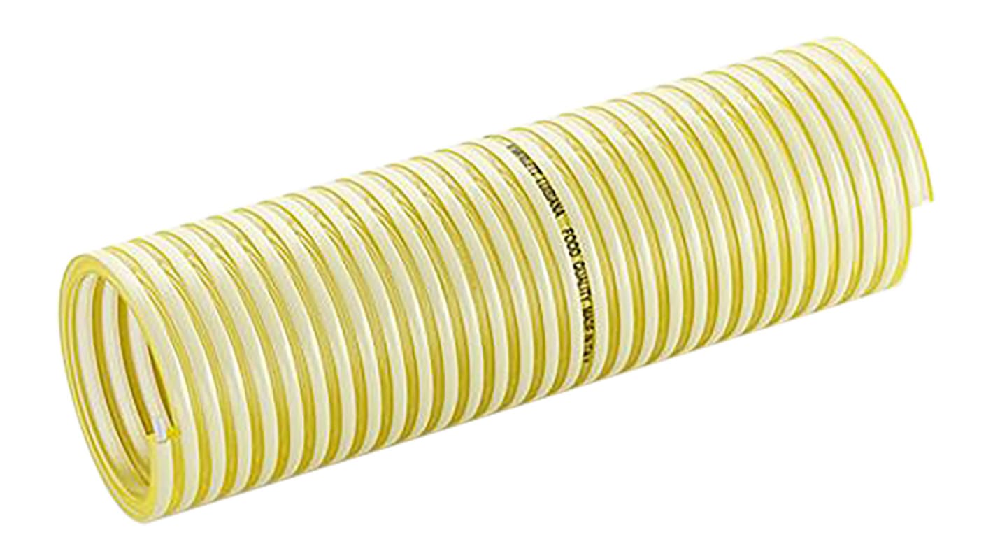 Contitech Luisiana PVC, Hose Pipe, 100mm ID, 112mm OD, Yellow, 10m