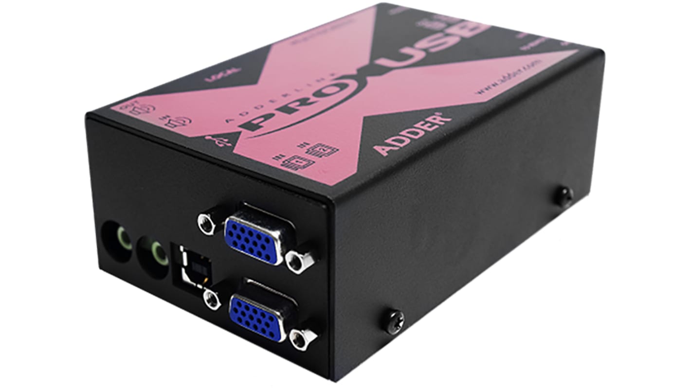 Adder Dual Monitor USB VGA over CATx KVM Extender, 300m