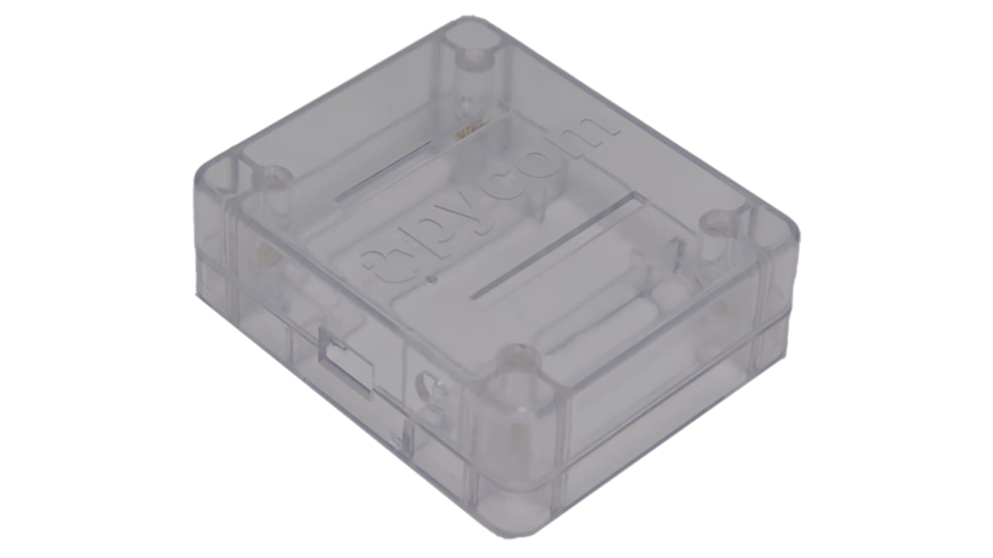 Pycom Mini-PC Gehäuse, Transparent, Kunststoff, für Erweiterungsplatine, LoPy, WiPy, 65 x 77 x 28.5mm