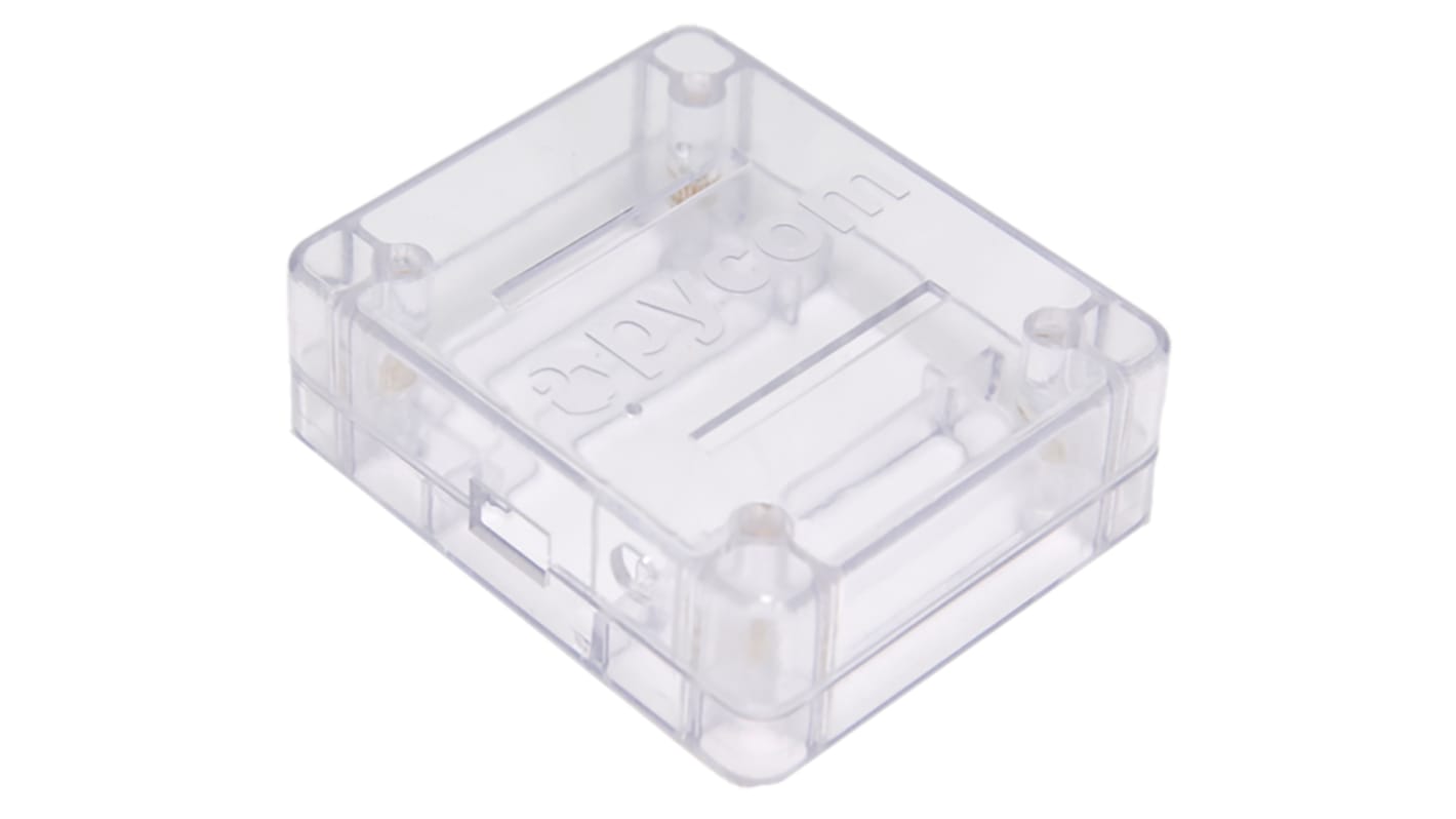 Pycom Mini-PC Gehäuse, Transparent, Kunststoff, für Erweiterungsplatine, LoPy, WiPy, 65 x 77 x 28.5mm