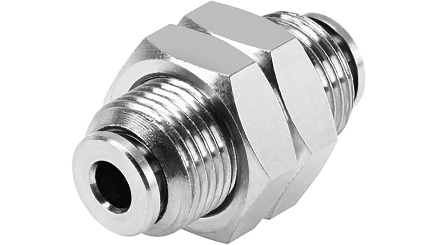 Festo Bulkhead Tube-to-Tube Adaptor, Push In 12 mm to Push In 12 mm, Tube-to-Tube Connection Style, 578303