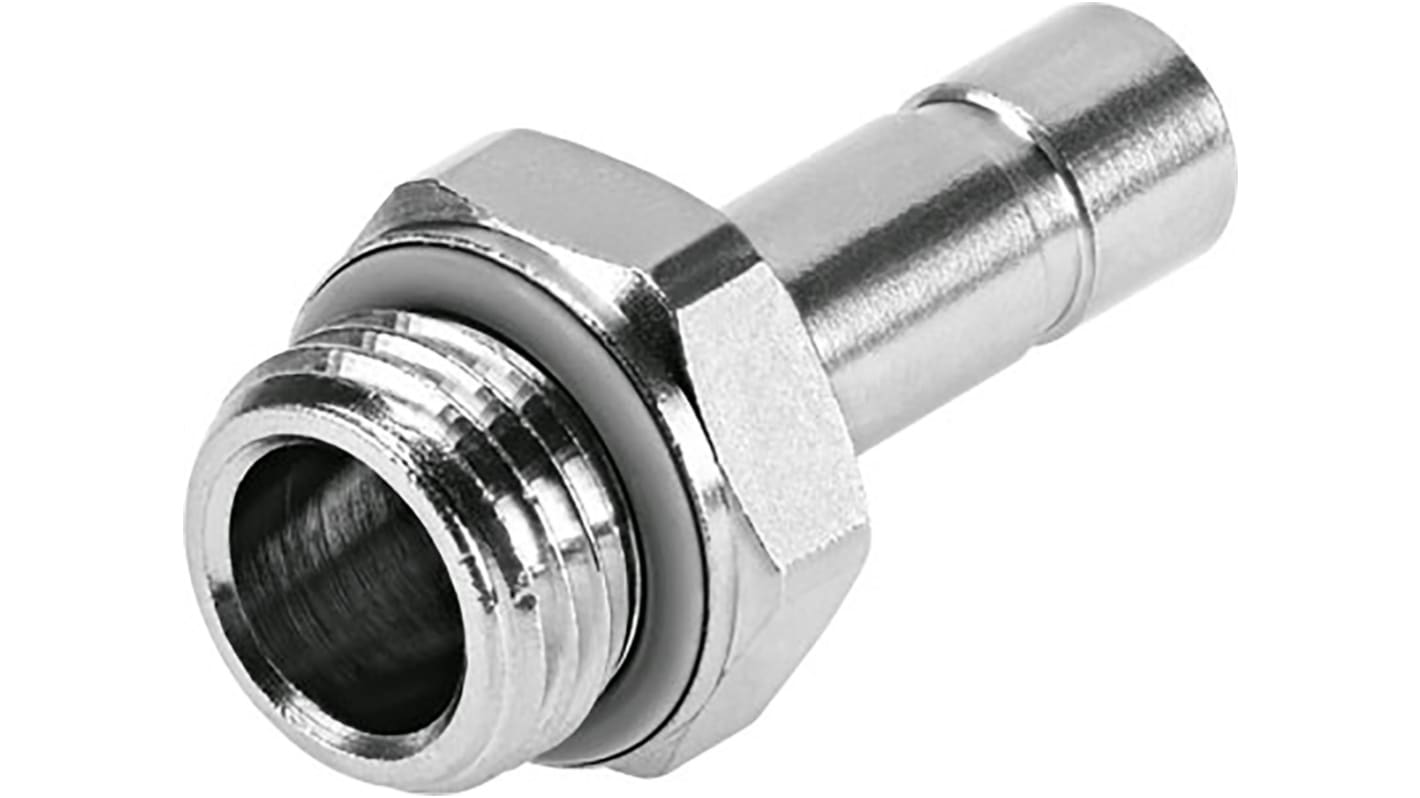 Festo NPQH Series Straight Threaded Adaptor, G 1/4 Male to Push In 6 mm, Threaded-to-Tube Connection Style, 578363