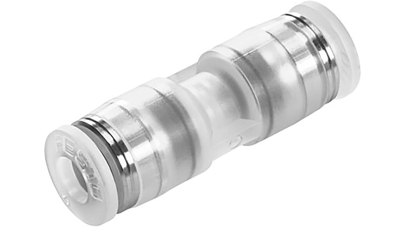 Festo NPQP Series Straight Tube-to-Tube Adaptor, Push In 8 mm to Push In 8 mm, Tube-to-Tube Connection Style, 133093