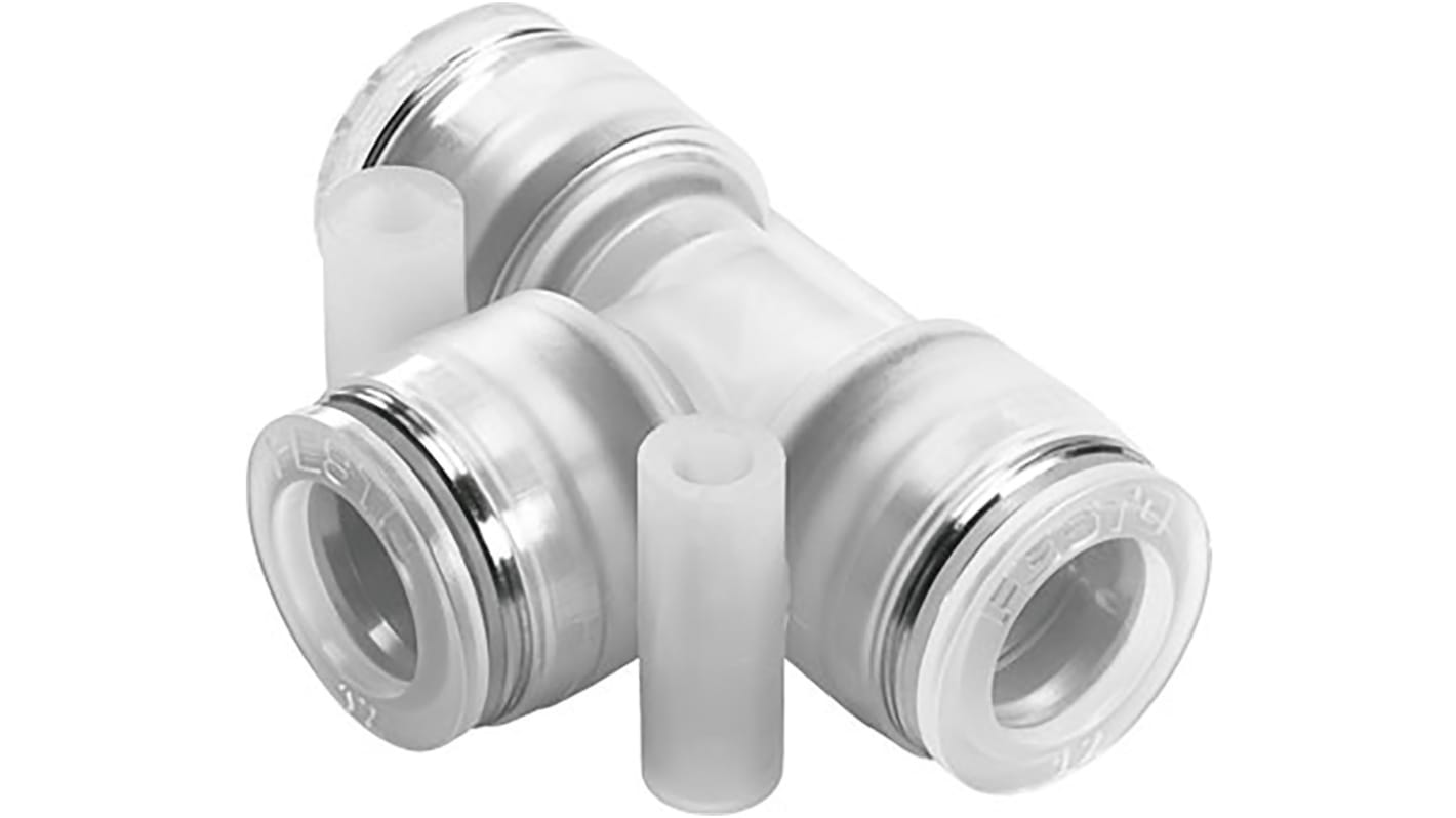 Festo PP快插三通气管接头, 食品级, 推入式8 mm转推入式8 mm, 133112