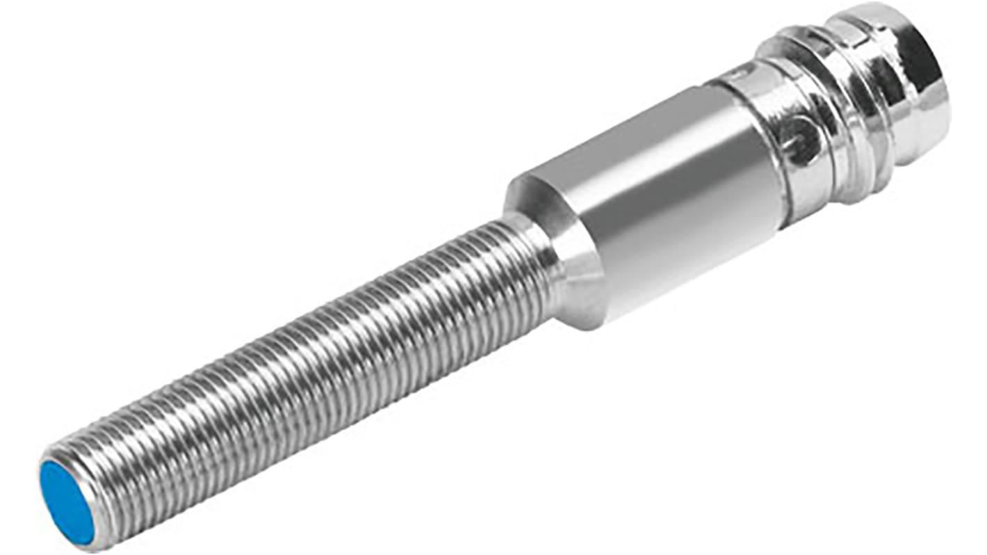 Festo Inductive Barrel Proximity Sensor, M5, 0.8 mm Detection, PNP NC, 10 → 30 V dc