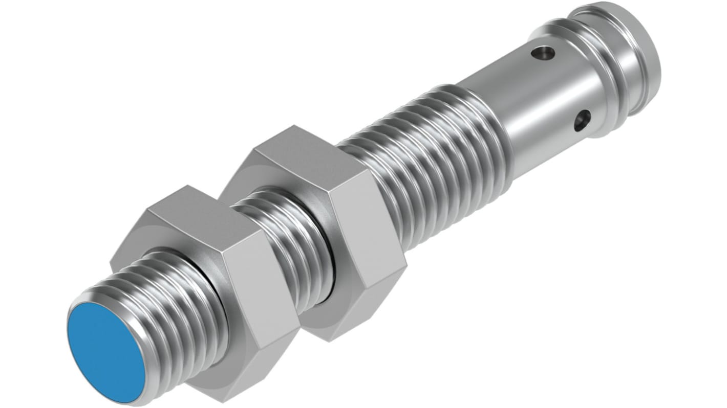 Rs-Online Sensore di prossimità Cilindro filettato Festo M8 rilevamento 1 5 mm 10 → 30 V c.c