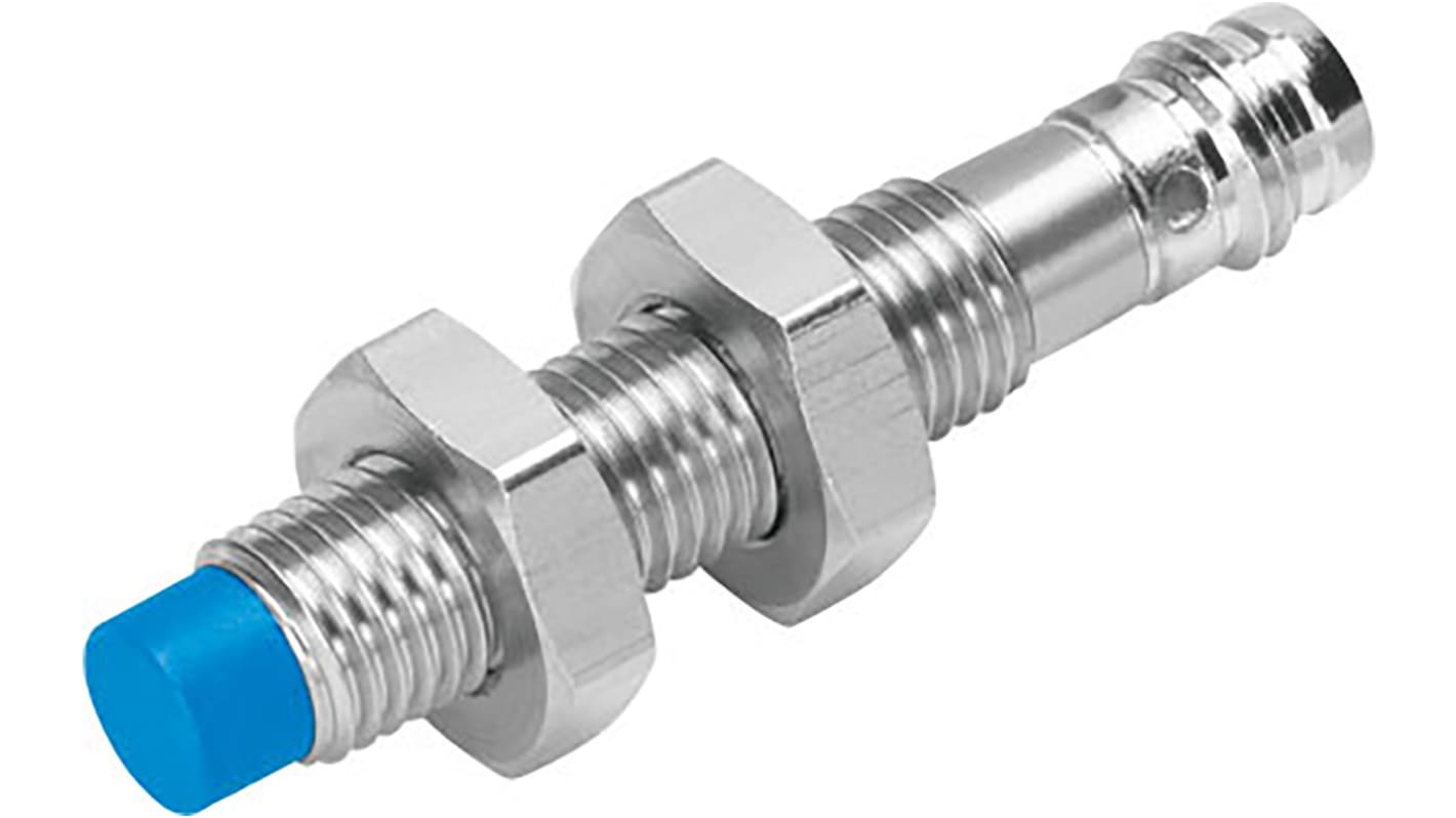 Rs-Online Sensore di prossimità Cilindro filettato Festo M8 rilevamento 2 5 mm 10 → 30 V c.c